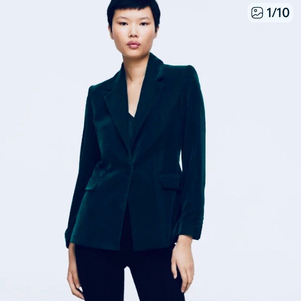 MNG / Mango / | VELVET BLAZER ~ Size M